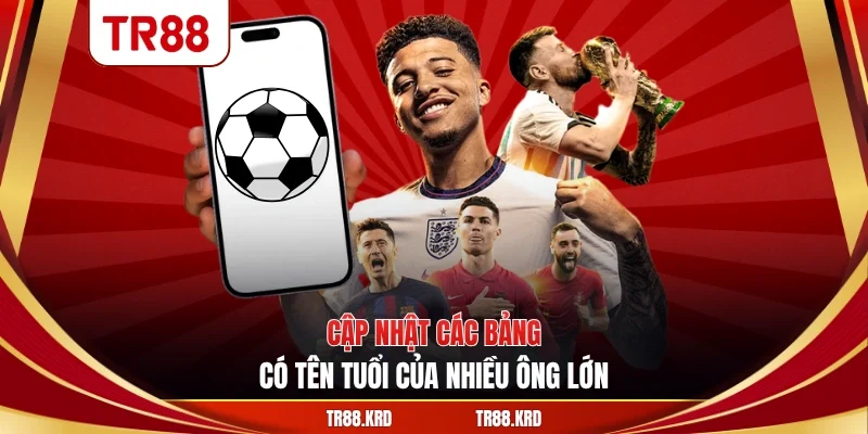 Cập nhật các bảng có tên tuổi của nhiều ông lớn